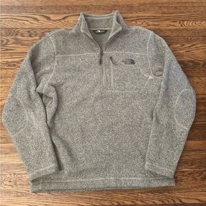 #692 The North Face Men's Tan Zip-Up Sweater fleece